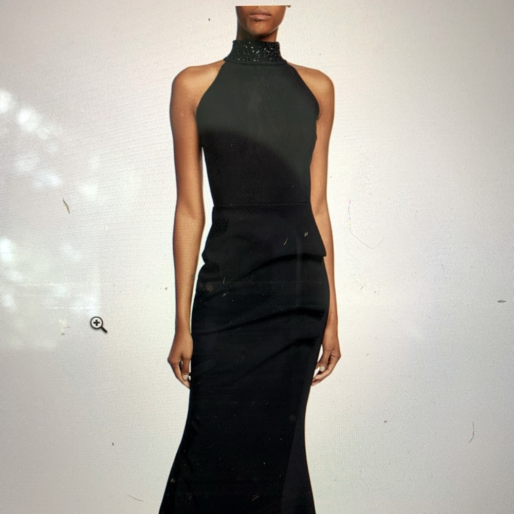 Chiara Boni Black Halter Neck Mermaid Wedding Dress